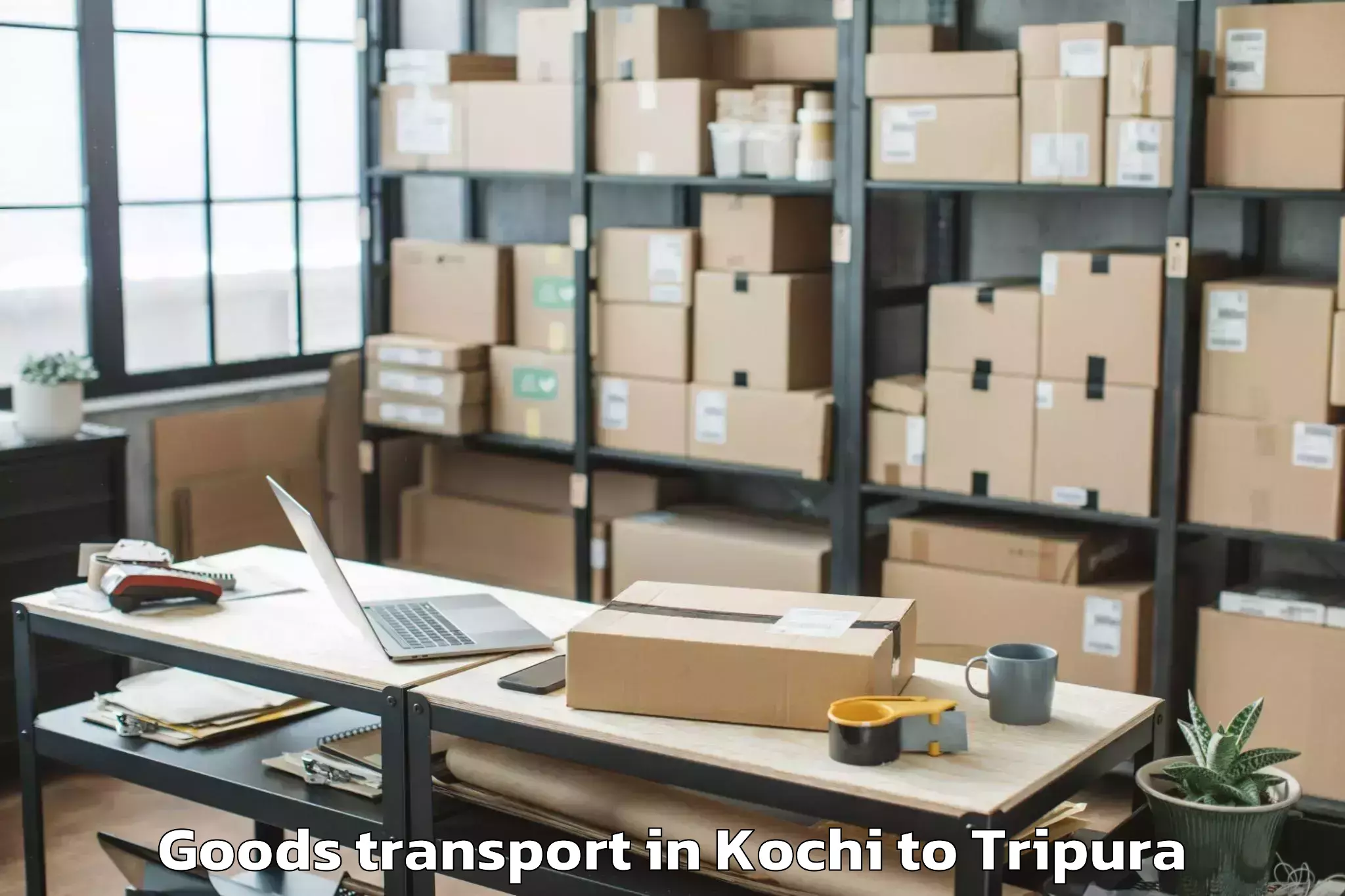 Book Your Kochi to Sonamura Goods Transport Today